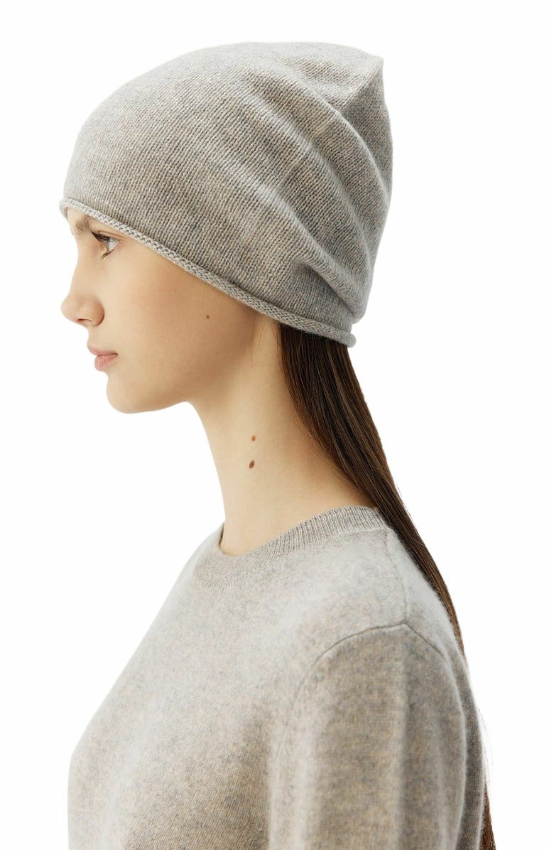GOBI Mongolian Cashmere Cashmere Slouchy Beanie, Alternate, color, Dawn Blue
