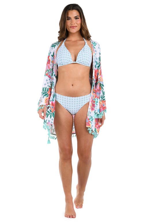 La Blanca Riviera Tie Front Cover-up In White