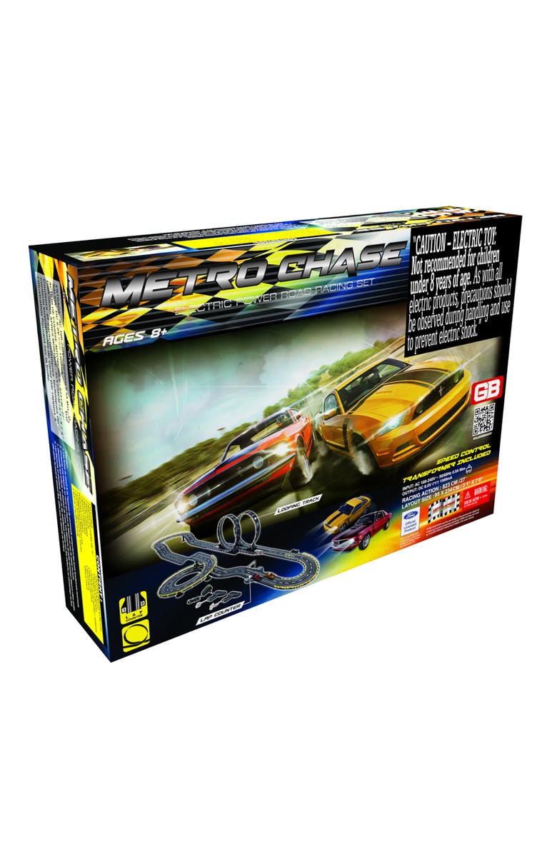 Golden Bright Metro Chase Road Racing Set Electric Powered, Main, color, 