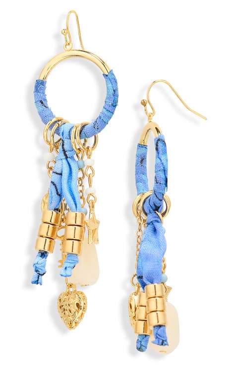 Bandana Charm Drop Earrings