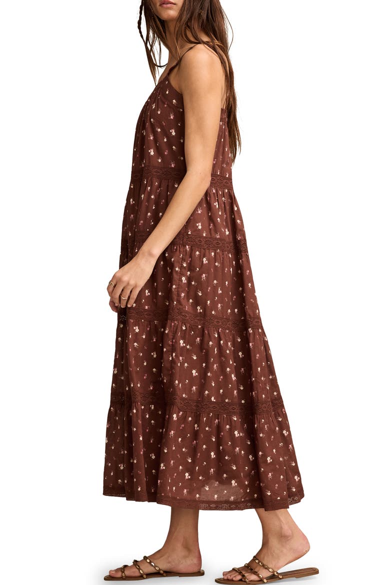 Market Day Sleeveless Tiered Maxi Dress, Alternate, color, CHOCOLATE MULTI