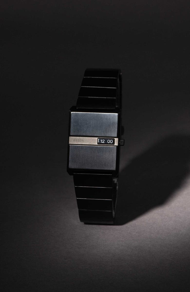 BREDA Pulse Bracelet Watch, 26mm, Alternate, color, Black