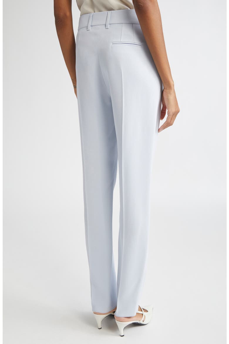 Cady Crepe Straight Leg Pants, Alternate, color, ZEN BLUE