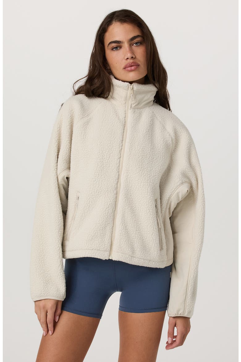Alpine Full Zip Jacket, Alternate, color, BONE