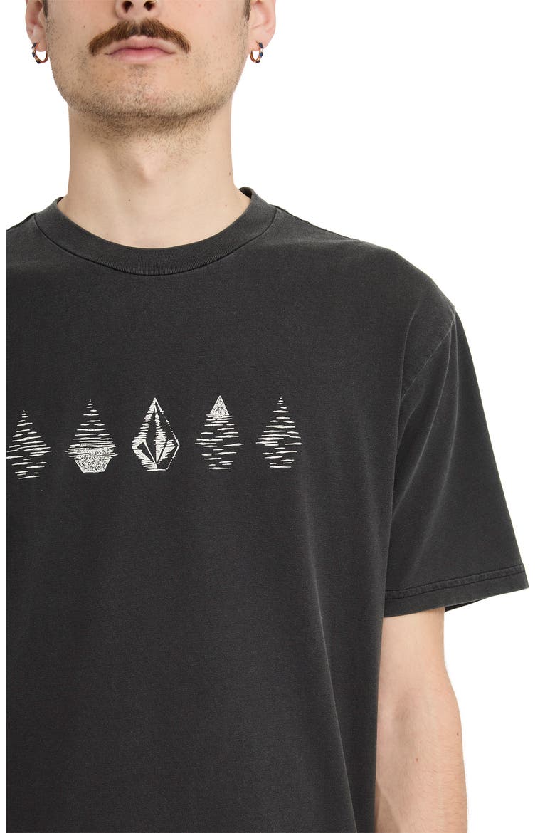 Lunar Phases Cotton Graphic T-Shirt, Alternate, color, BLACK