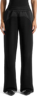 Manière De Voir Loula Jersey And Satin Joggers