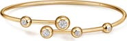 HEARTS ON FIRE Dream Floating 18k Gold Diamond Flexi Bangle