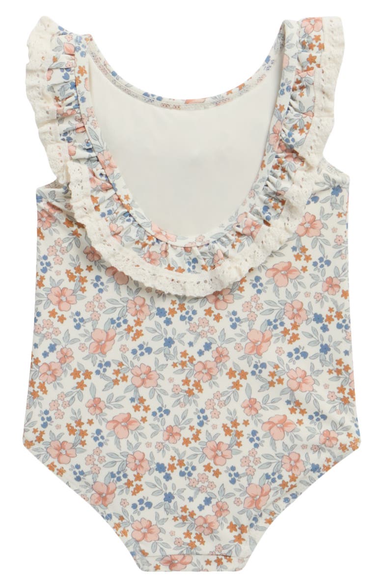 Rylee + Cru Margaret One-Piece Swimsuit, Alternate, color, Ivory