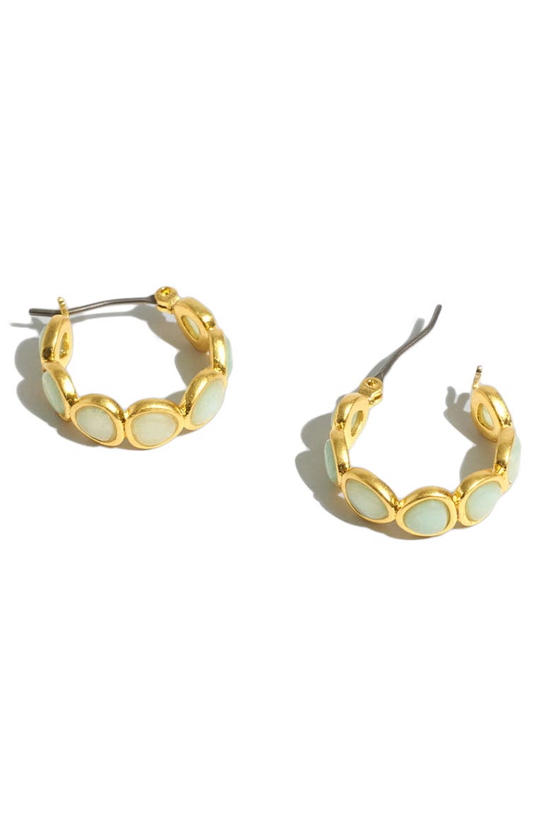 Tranquil Huggie Hoop Earrings, Main, color, AMAZONITE MULTI