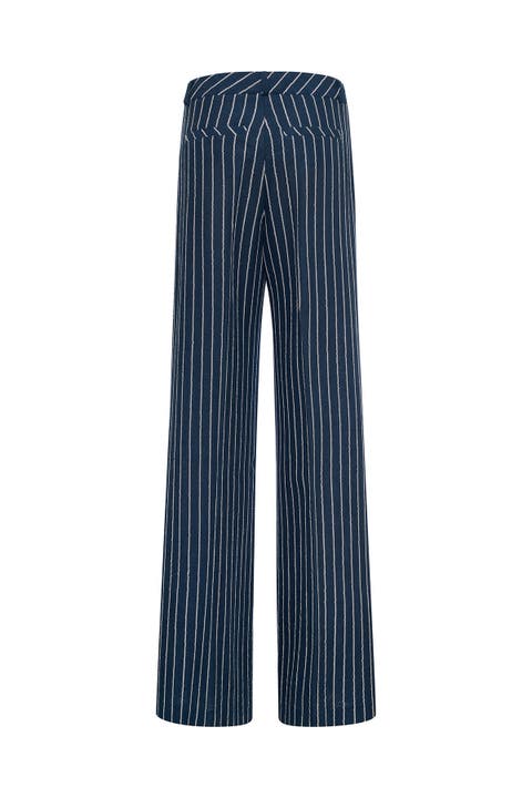 Pinstripe Sequins Trousers