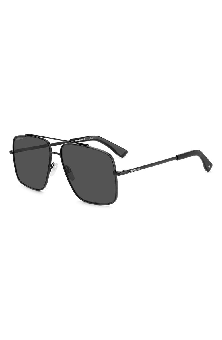 Dsquared2 60mm Square Sunglasses, Alternate, color, 