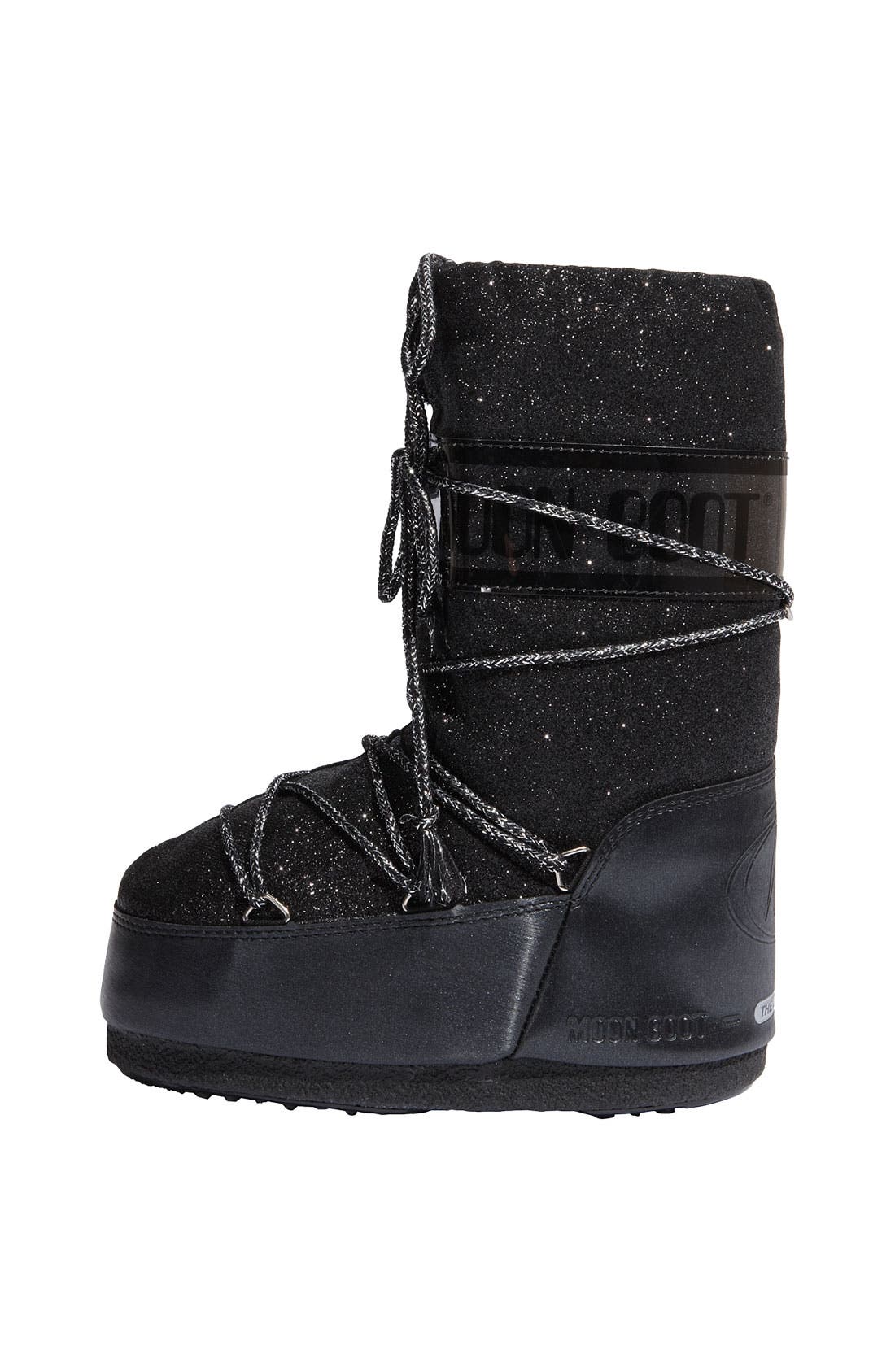 'Delux' Moon Boot®, Alternate, color, BLACK