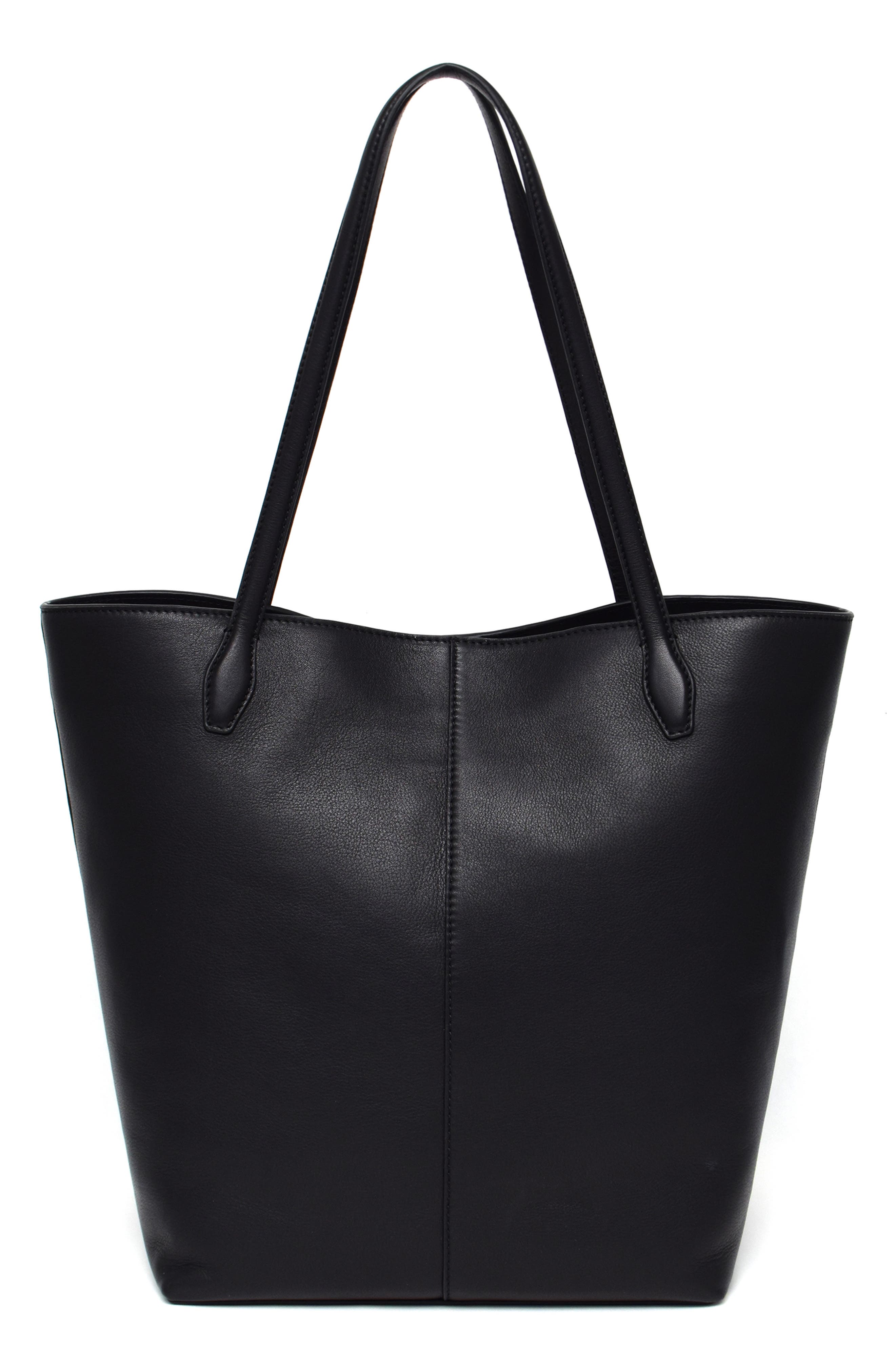New Amsterdam Leatherworks Asher Large Tote Bag, Alternate, color, Black