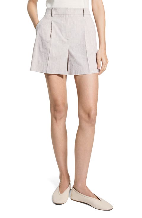 Fluid Linen Blend Shorts