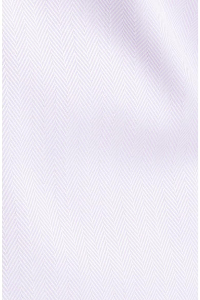 Men's Tailored Fit Herringbone Dress Shirt, Alternate, color, LILAC