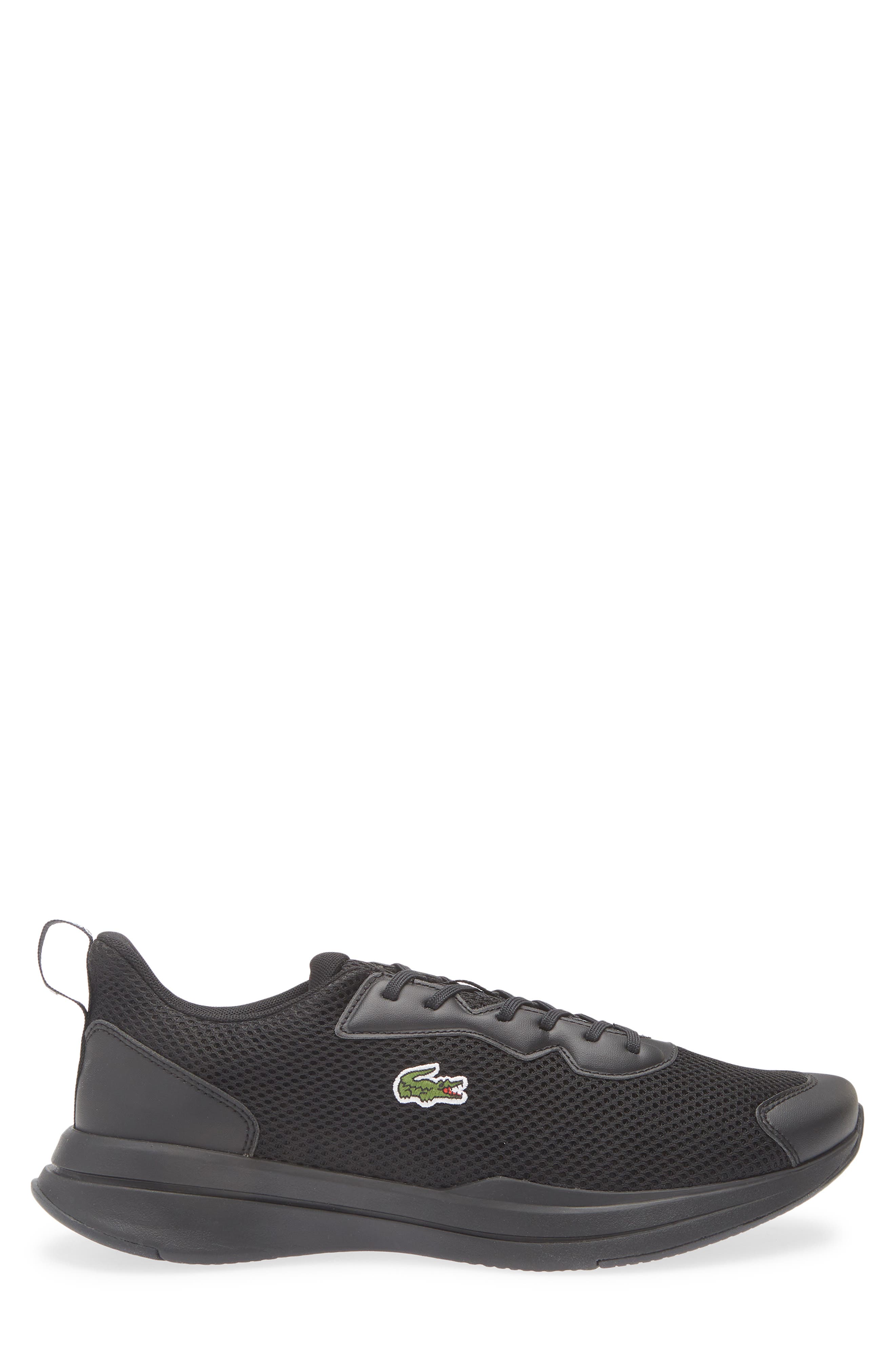 Lacoste Neo Run Base Sneaker, Alternate, color, Black/ Black