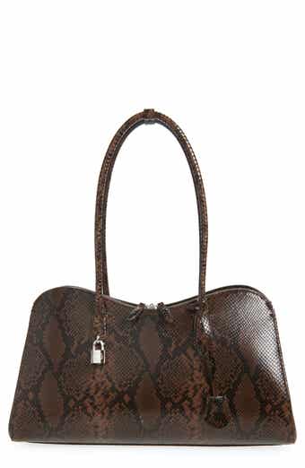 Stella McCartney Ryder Snakeskin Embossed Faux Leather Tote