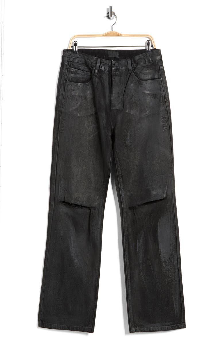 RtA Jonas Straight Jeans, Alternate, color, Obsidian