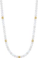 st. Moran Moonstone 14k Gold Plated Necklace