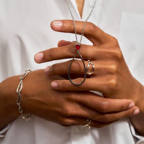 Lucy Quartermaine Petal Ring In Silver