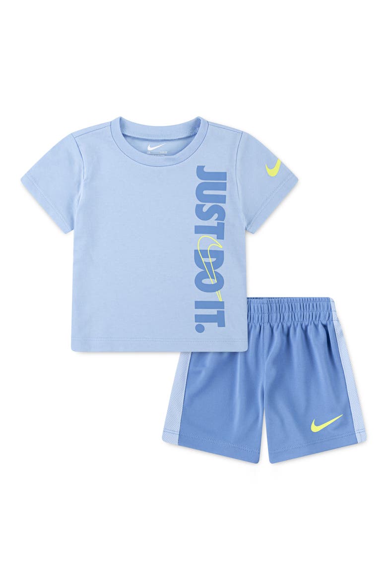 Just Do It Shorts & T-Shirt 2-Piece Set, Main, color, UAVBLUE BE