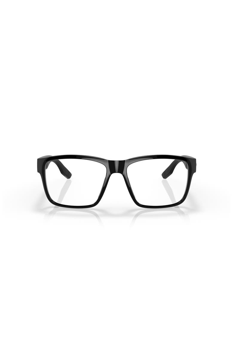 57mm Square optical glasses, Alternate, color, Black