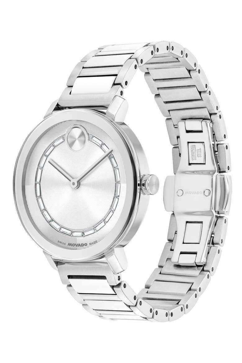 Bold Evolution 2.0 Bracelet Watch, 34mm, Alternate, color, SILVER
