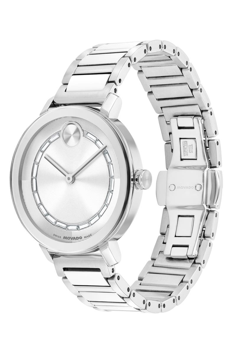 Movado Bold Evolution 2.0 Bracelet Watch, 34mm, Alternate, color, Silver