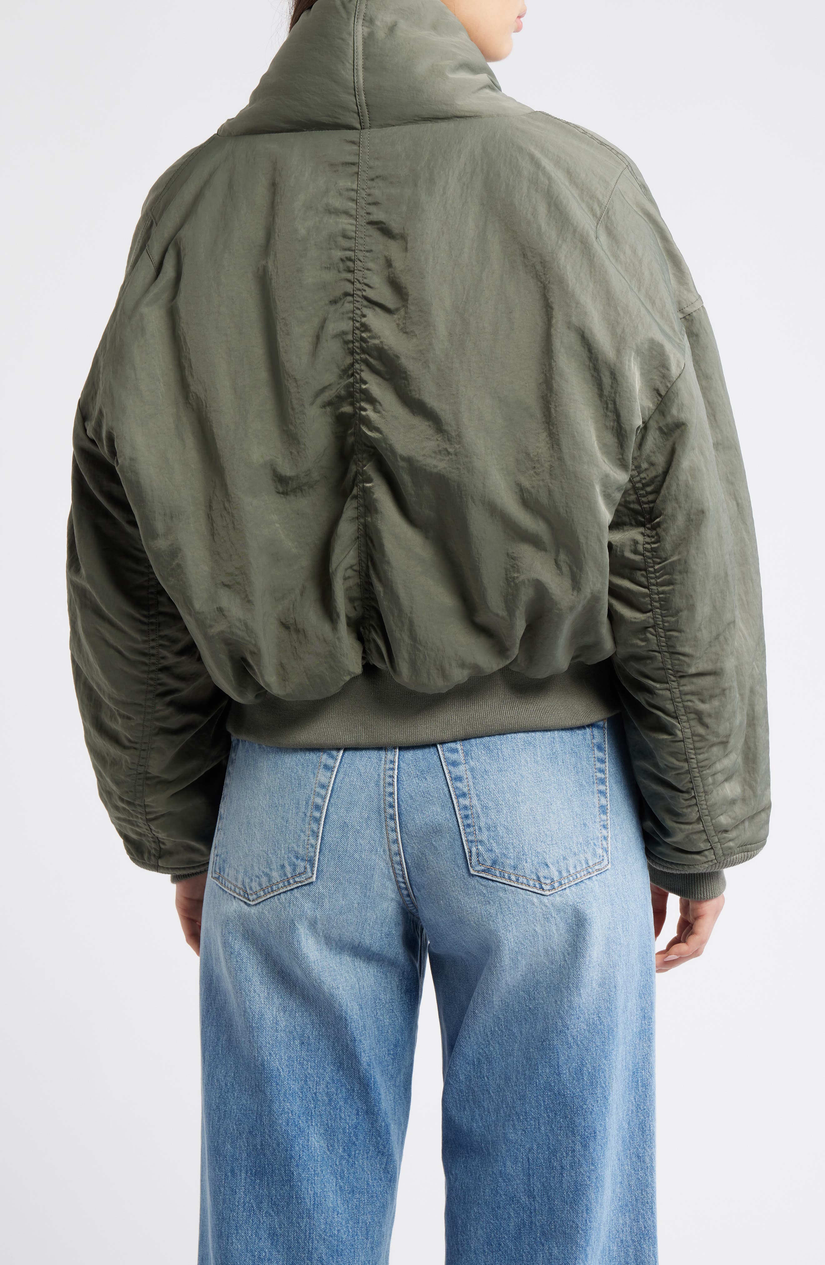 Shawl Collar Down Flight Jacket - image 4