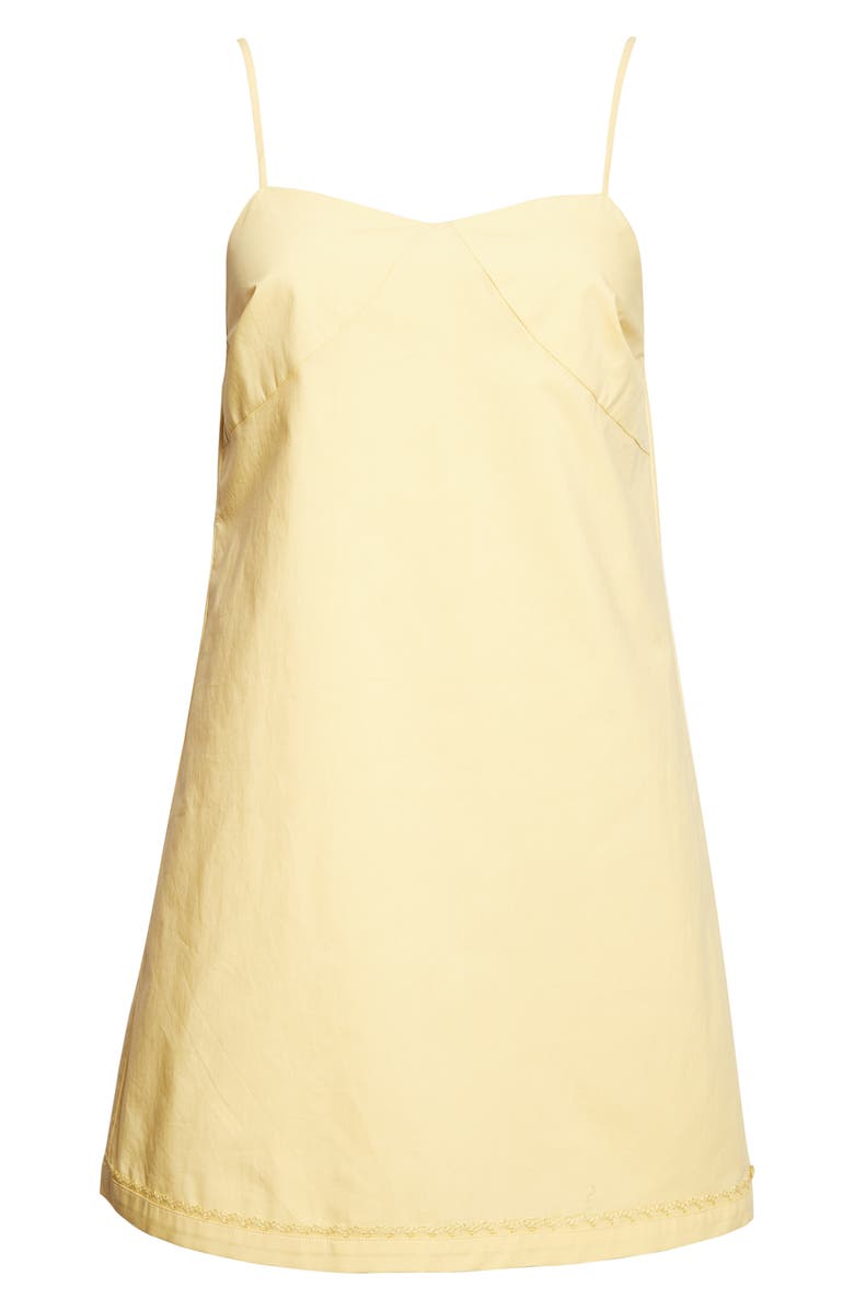 POSSE Lindie Cotton Mini Sundress, Alternate, color, Yellow
