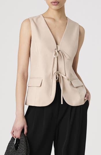 French Connection Tie Front Vest | Nordstromrack