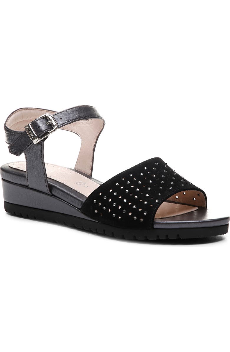 Stonefly Cher Wedge Sandal, Main, color,