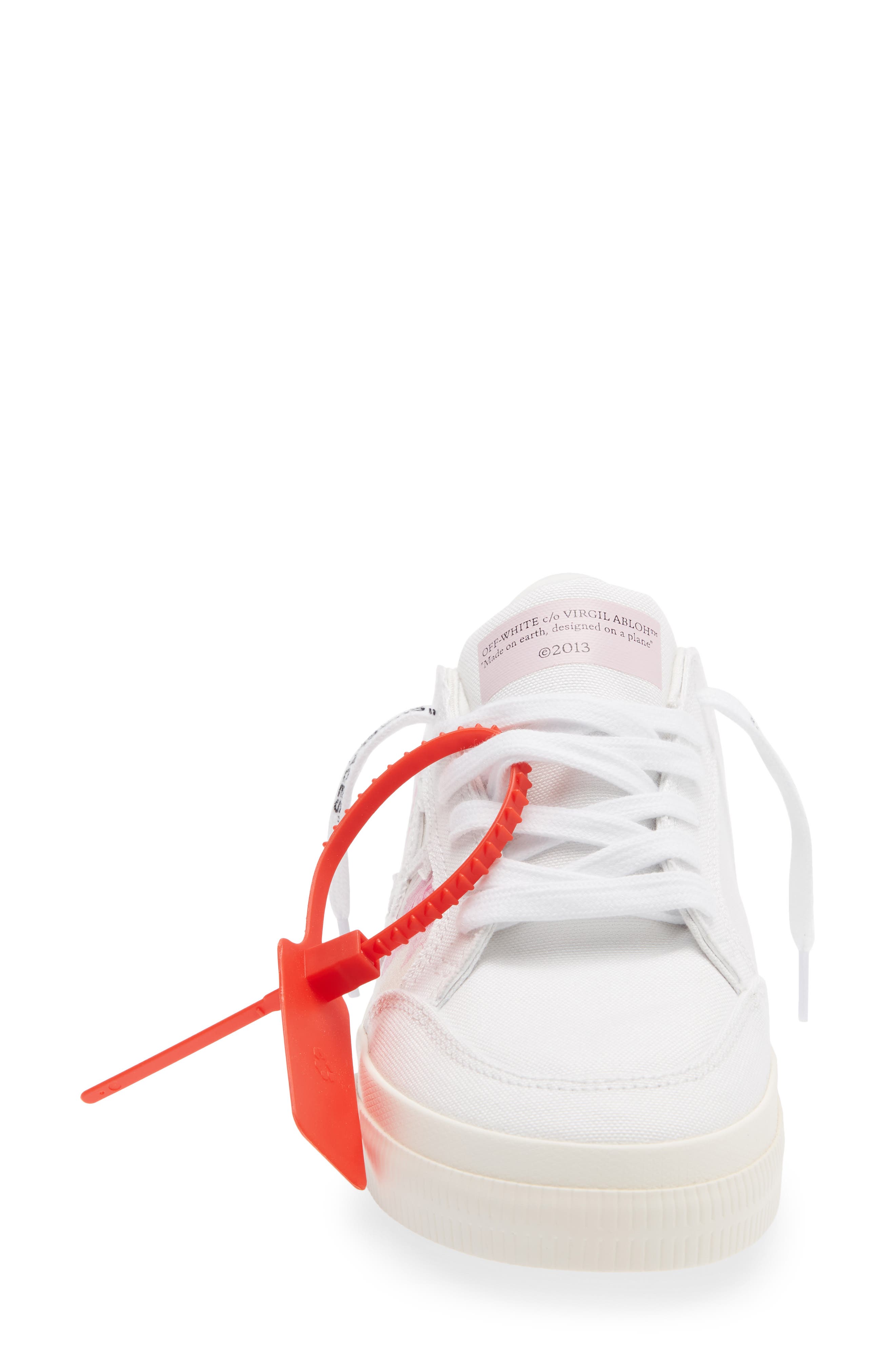 Off-White New Vulcanized Animation Low Top Sneaker, Alternate, color, White - Light Pink