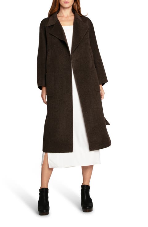 Belted Wool Blend Coat