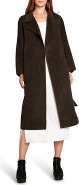 Belle & Bloom Belted Wool Blend Coat