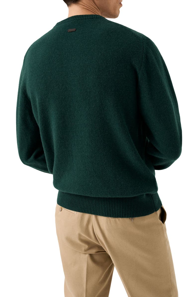 Eton Crewneck Cashmere Sweater, Alternate, color, Dark Green