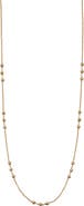 Argento Vivo Sterling Silver Triple Ball Station Necklace