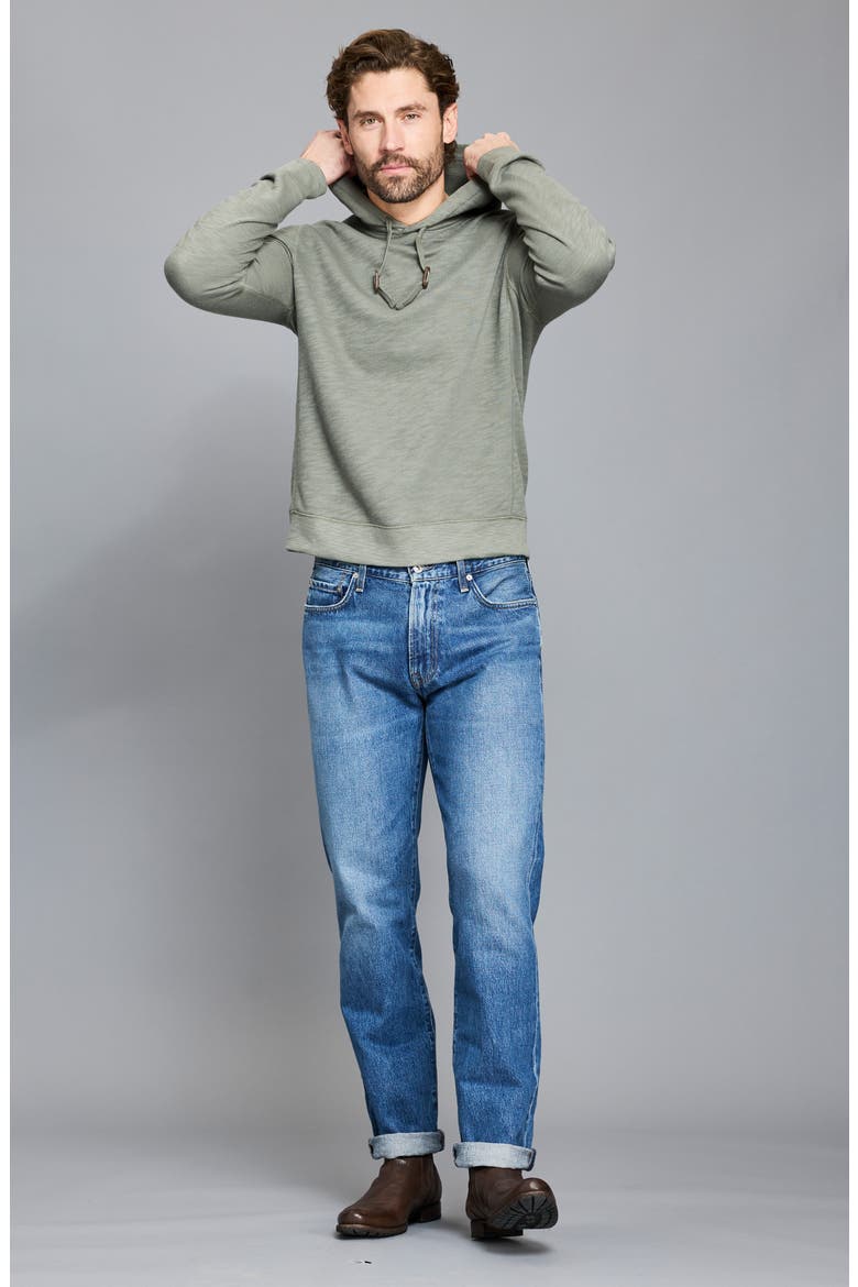 French Terry Hoodie, Alternate, color, WASHED GREY