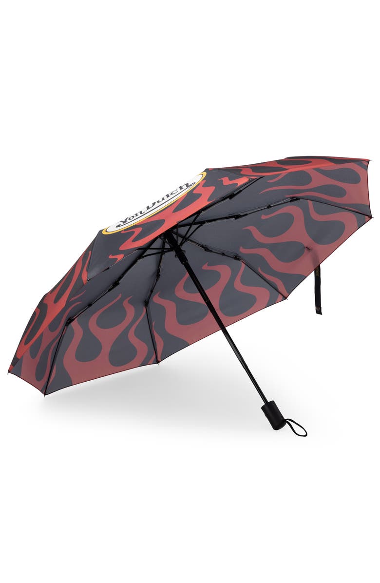 Von Dutch Compact Automatic Umbrella, Strong & Portable, Alternate, color, Nitro