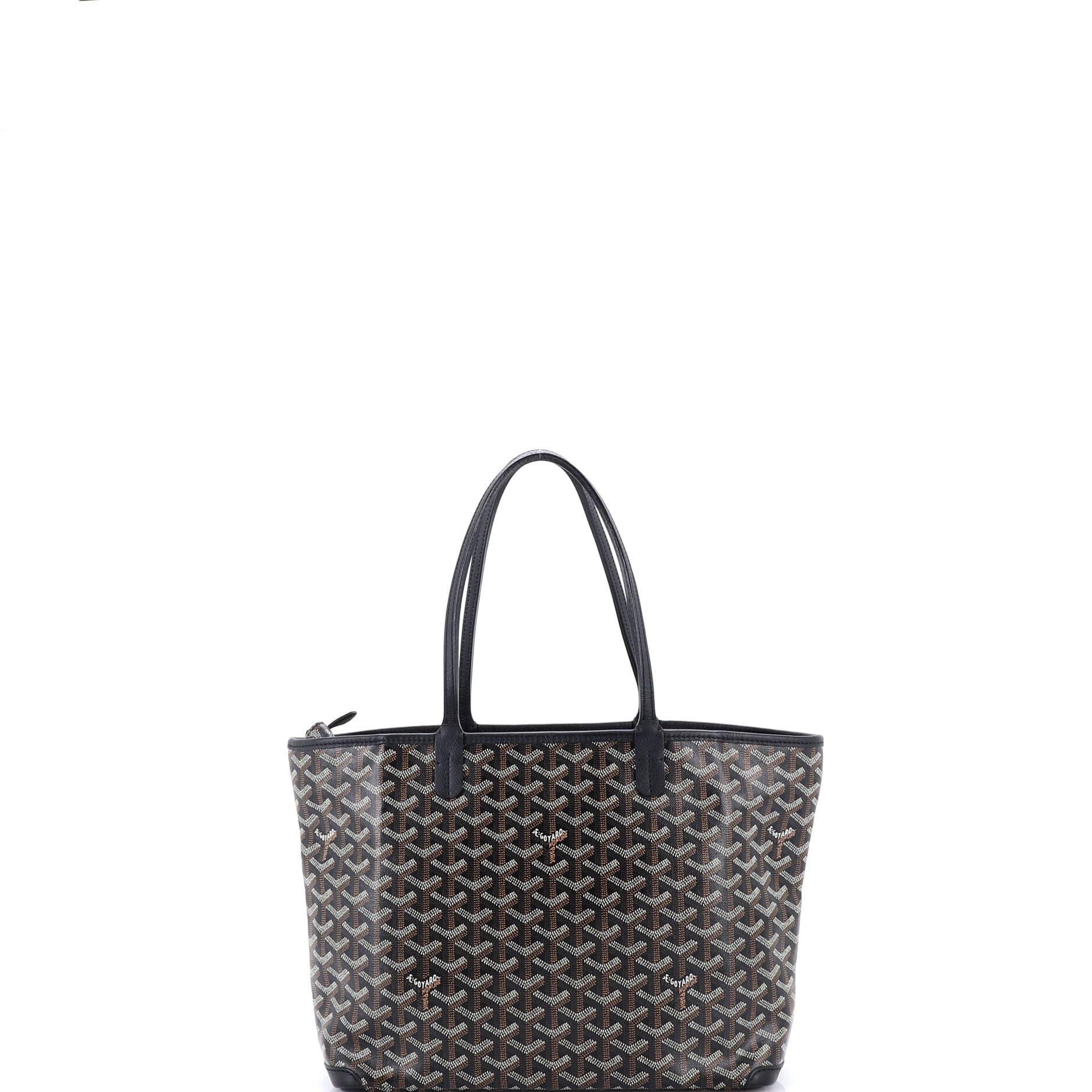 Pre-Owned Goyard Artois Tote Coated Canvas PM, Alternate, color, Black