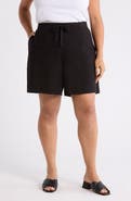 Eileen Fisher Stretch Organic Cotton Drawstring Shorts