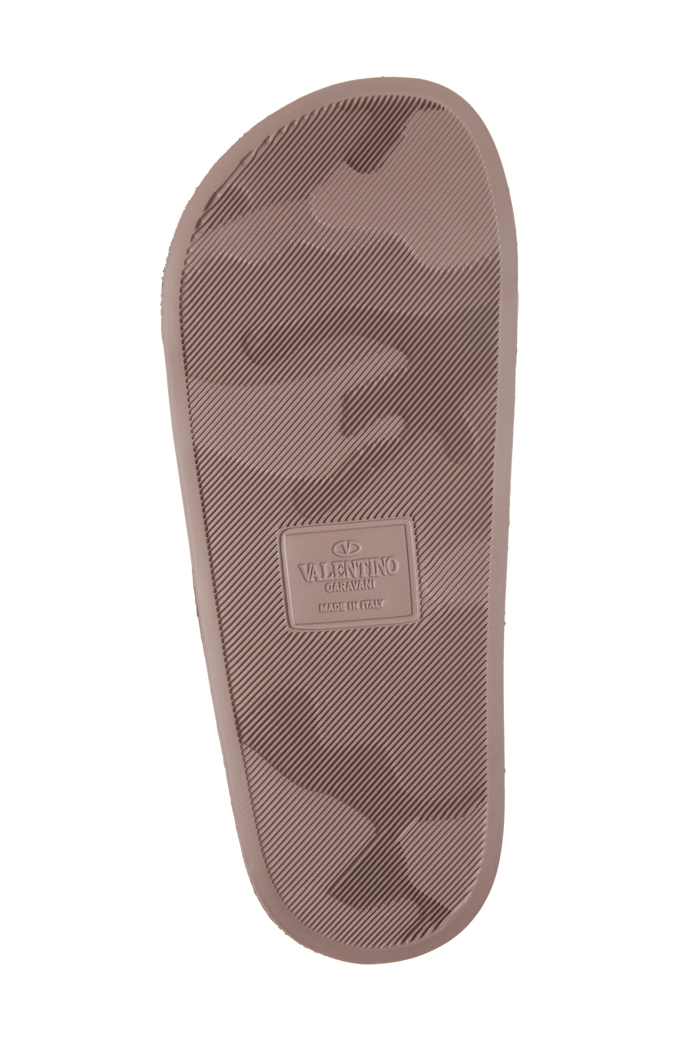 Rockstud Slide Sandal, Alternate, color, POUDRE