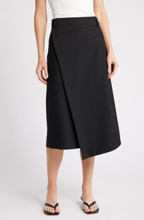 Belmont Asymmetric Midi Skirt