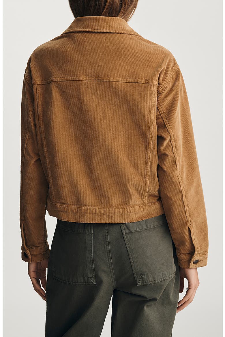 Megi Corduroy Crop Jacket, Alternate, color, CAMEL CORD