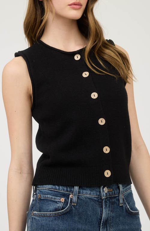 BLU PEPPER BLU PEPPER SOLID BUTTON FRONT SWEATER VEST 