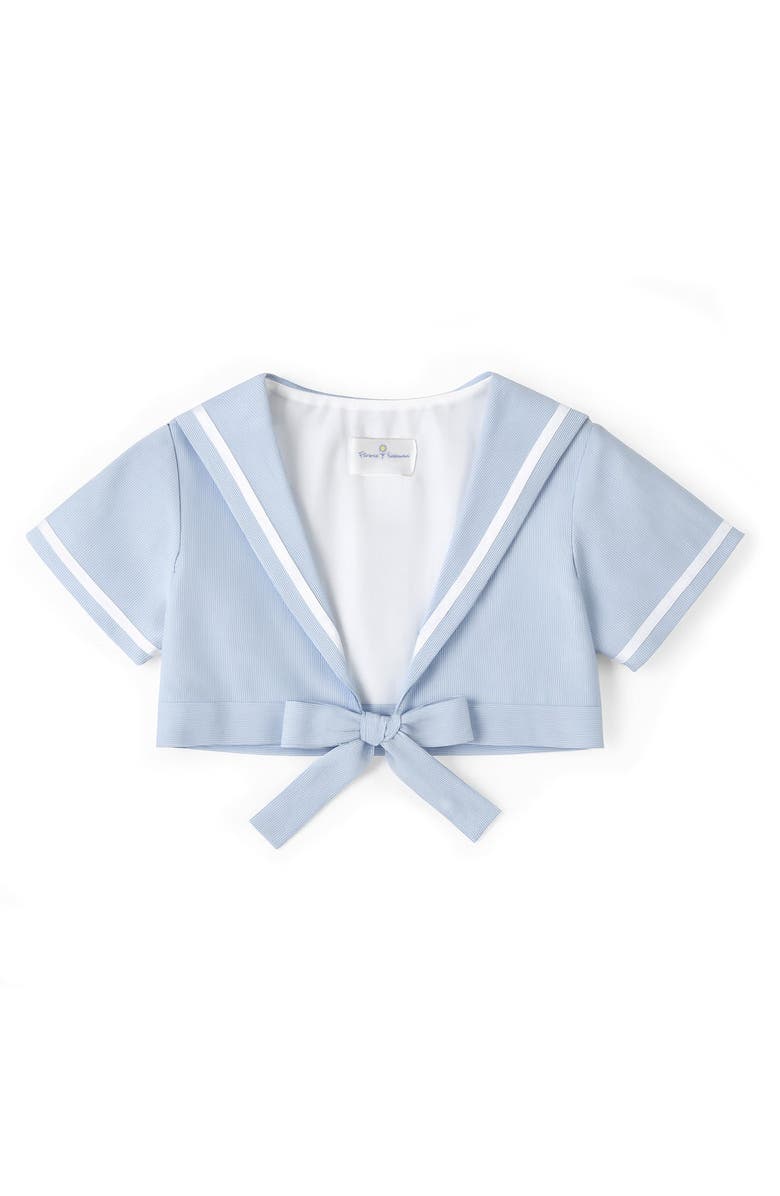 Florence Eiseman Pincord Jacket, Main, color, Blue/White