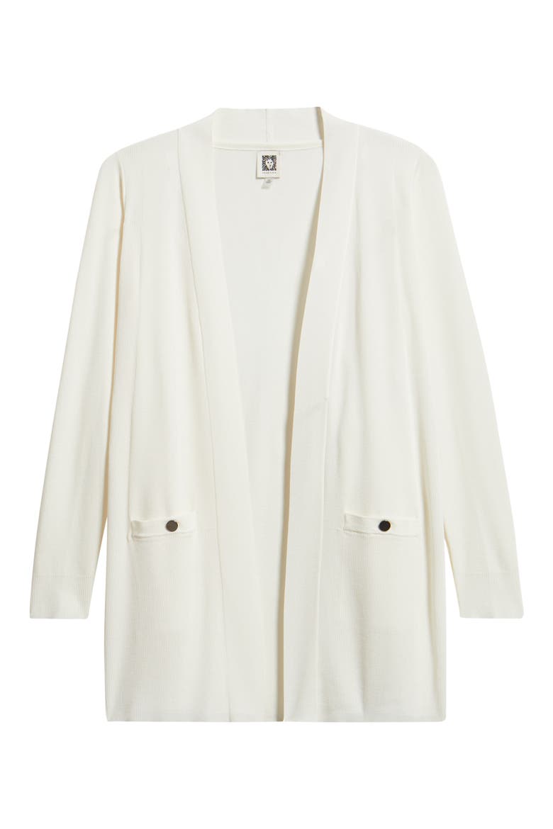 Open Front Cardigan, Main, color, WHITE DOVE