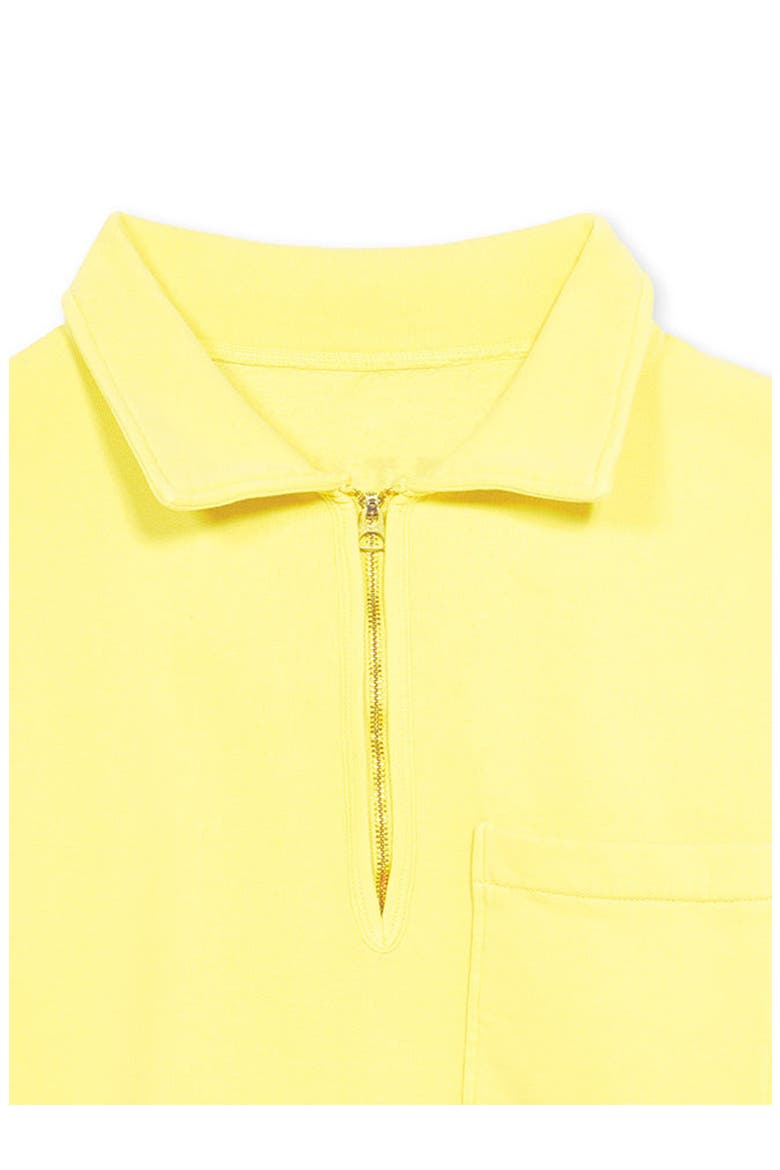 Zip-Up Sweatshirt with Pocket, Alternate, color, CANARY