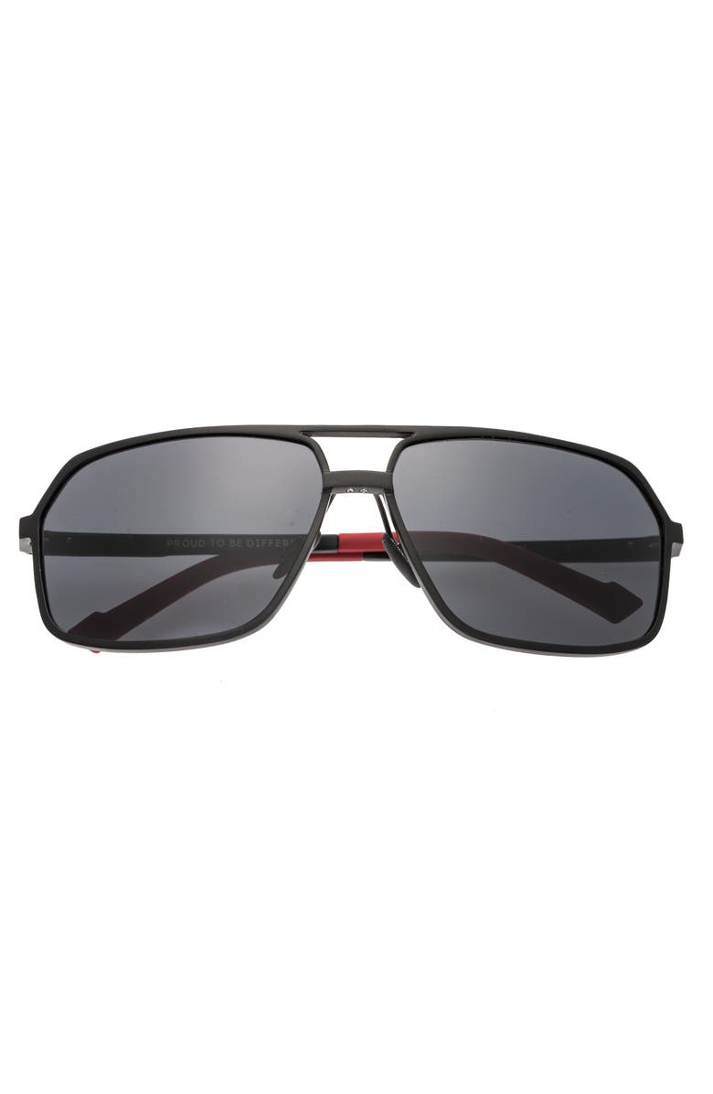 BREED Fornax Aluminium Polarized Sunglasses, Alternate, color, Black/Black