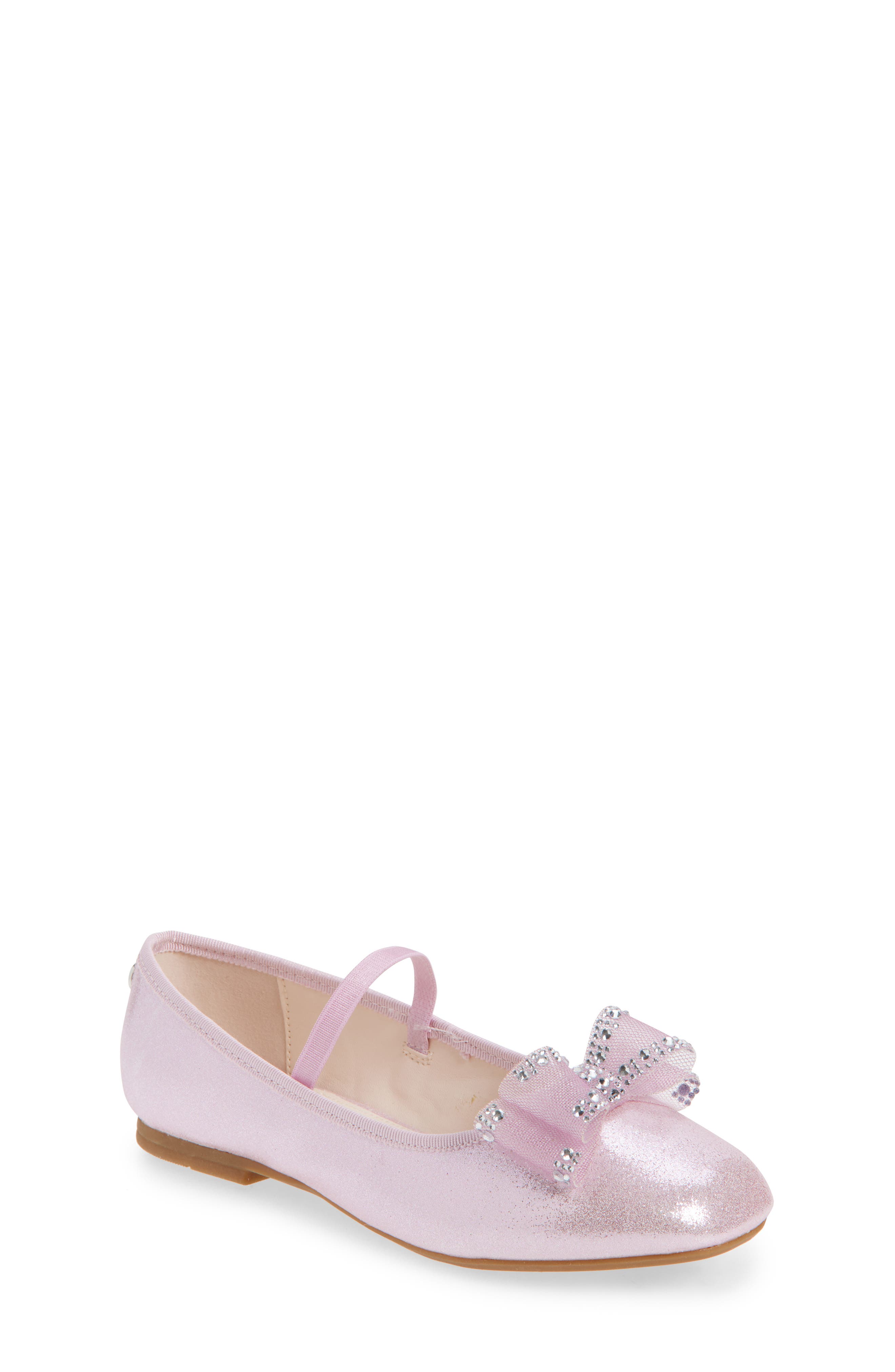 Nina Kids' Sidnee Mary Jane Flat, Main, color, Pink Shimmer